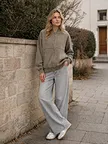 private label washed zip sweatshirt